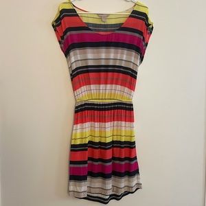 Banana Republic Multi-Color Short Sleeve Dress